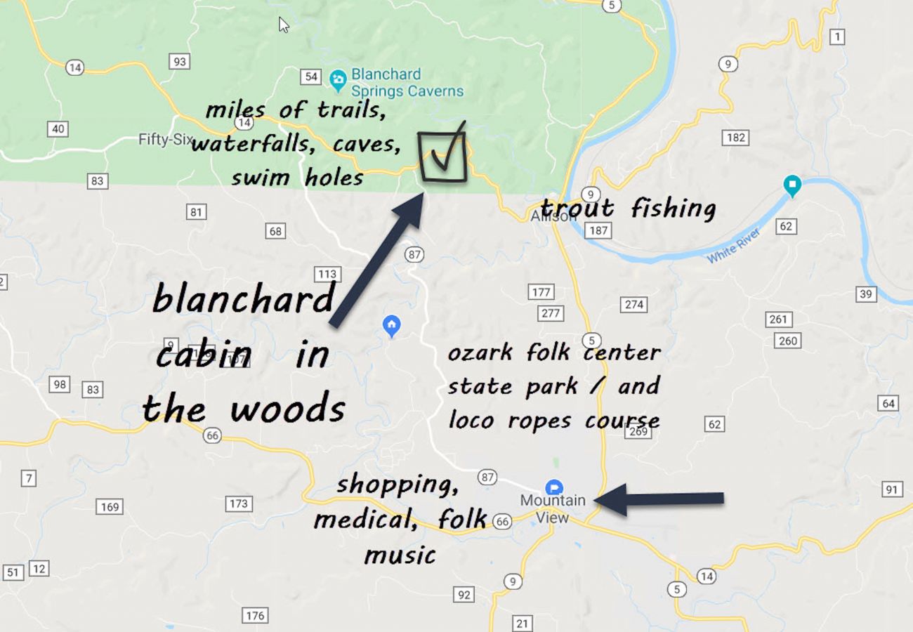 House in Mountain View - Blanchard Cabin in the Woods - fiber internet