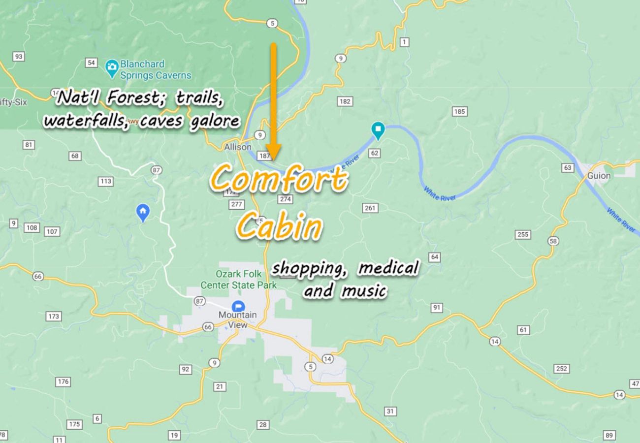 House in Mountain View - Coolwater Comfort ~ on the White River