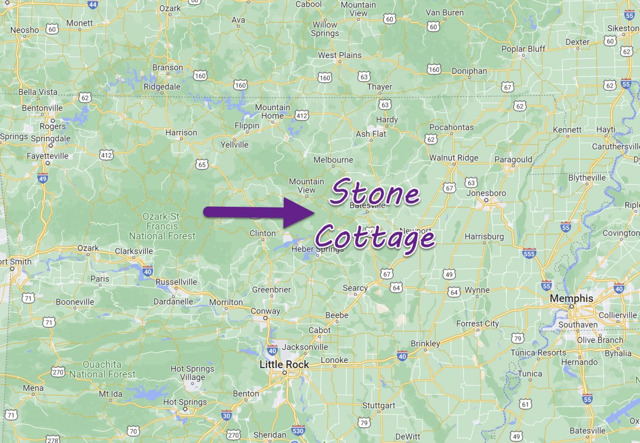 Cabin in Mountain View - Stone Cottage - with OPTIONAL Hot Tub