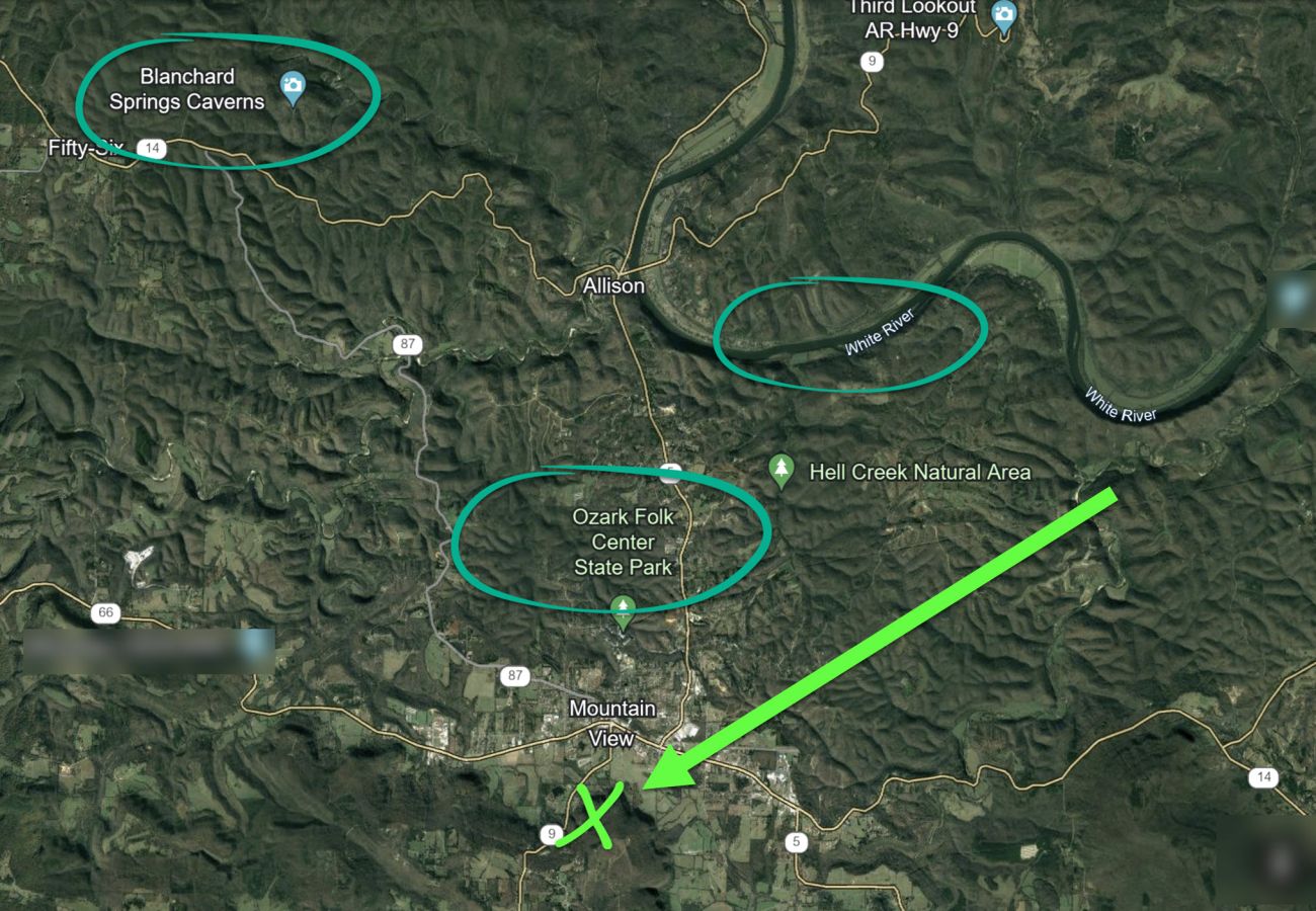 Cabin in Mountain View - Treehouse Thyme - total privacy in woods