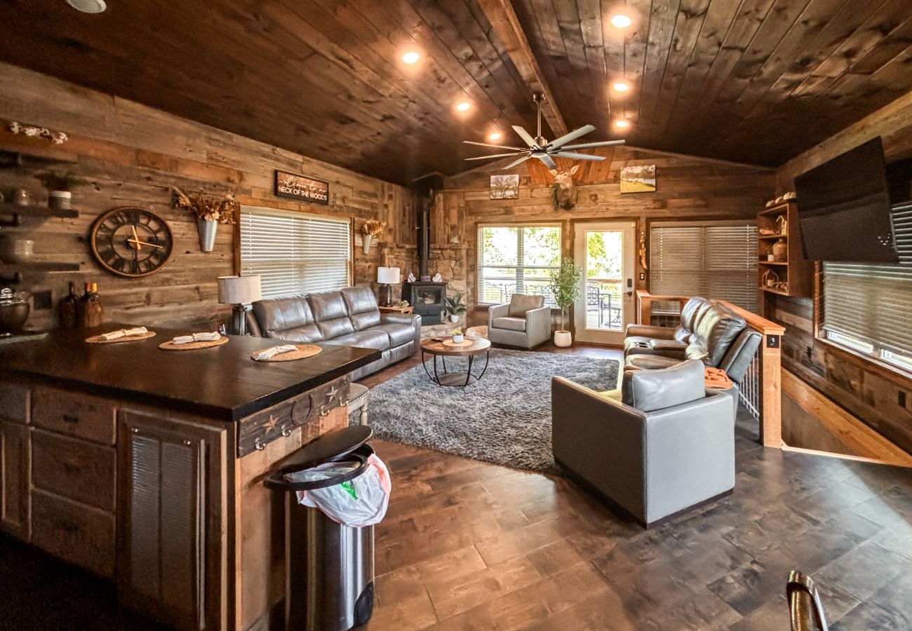 Cabin in Mountain View - *NEW* River Valley Retreat ~ directly on White River